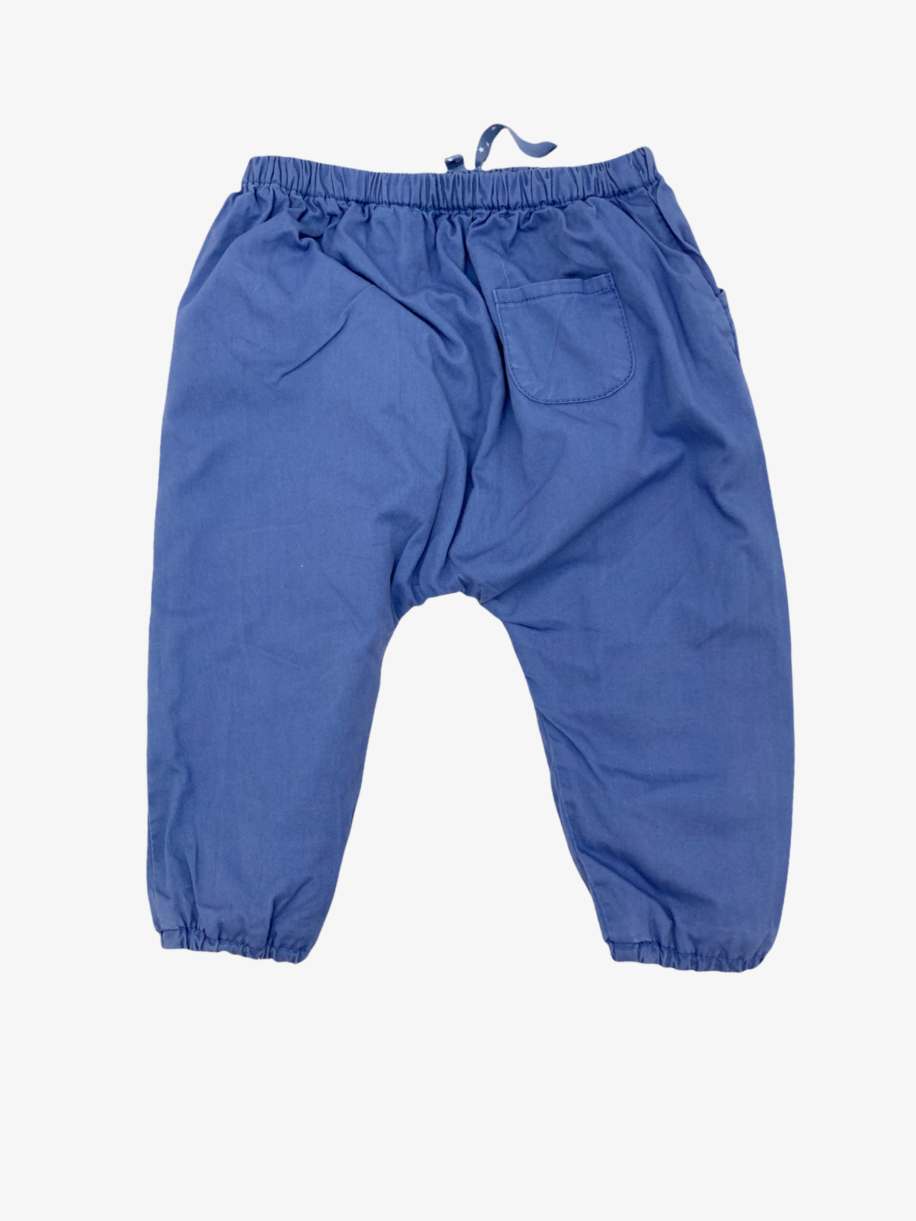 Blauwe broek • Tweedehands lange broek van Zara in maat 80 • Tweedehands  Kinderkleding • Restory